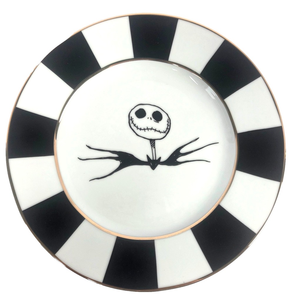 Disney Nightmare Before Christmas Jack Skellington Plates 8 Inch Set of 4